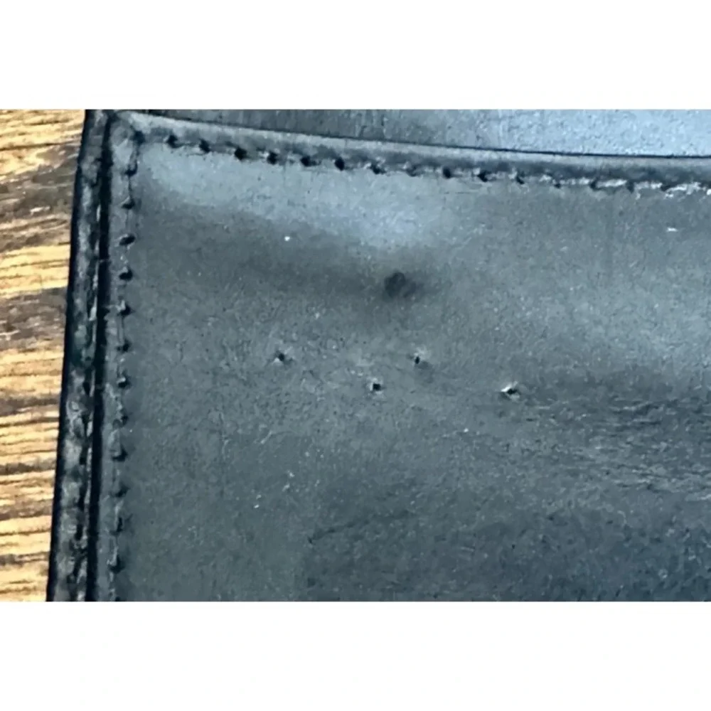 Vintage COACH Bifold Leather Wallet Black Mens Classic Leather Spain